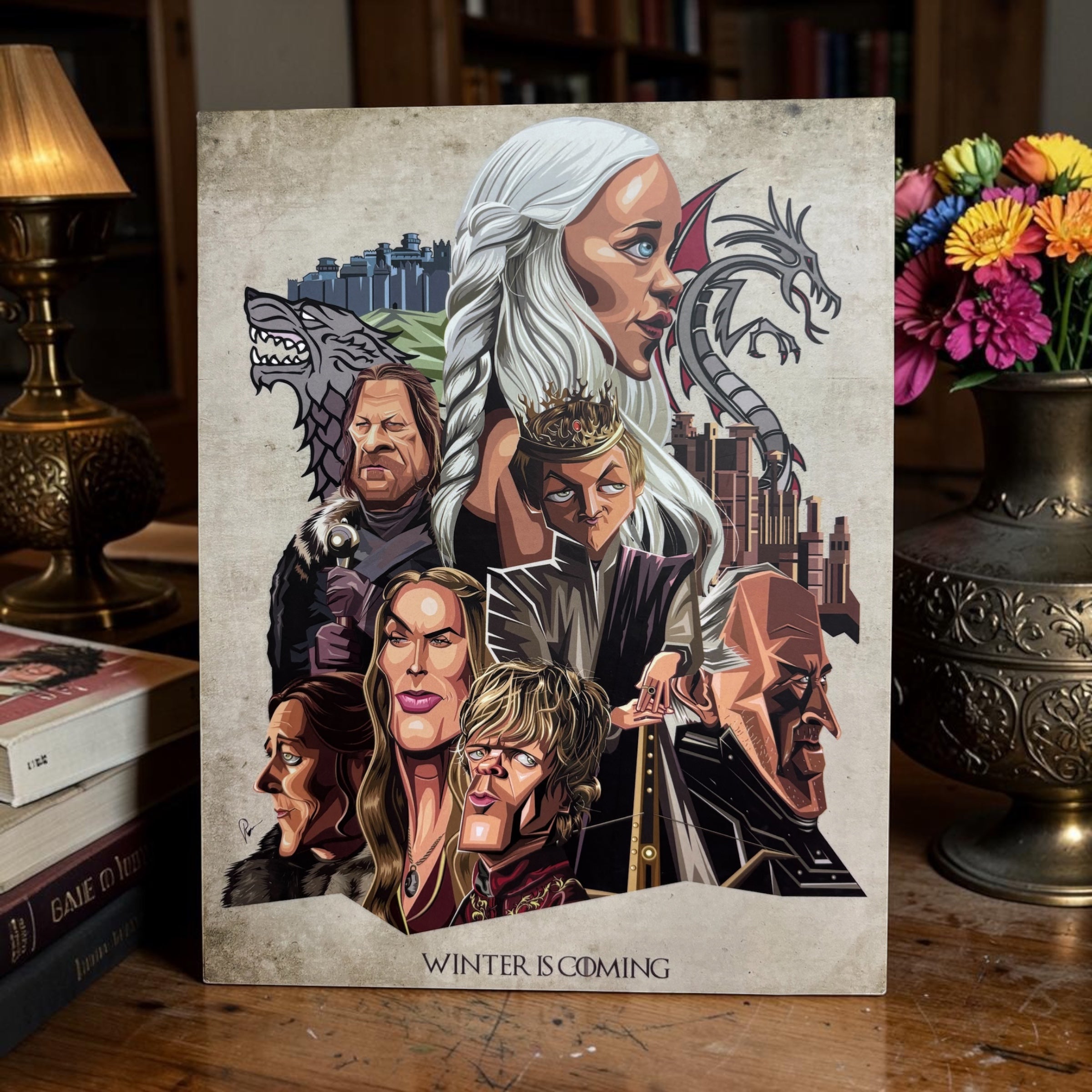 Winter Is Coming Wall Art | GOT Tribute Decor | Graphicurry