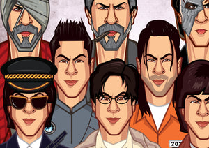 Shah Rukh Khan tribute wall decor Graphicurry laminate artwork