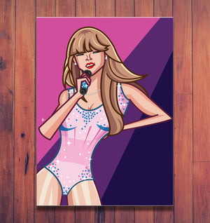 Taylor Swift music icon wall art gift for fans Graphicurry Store