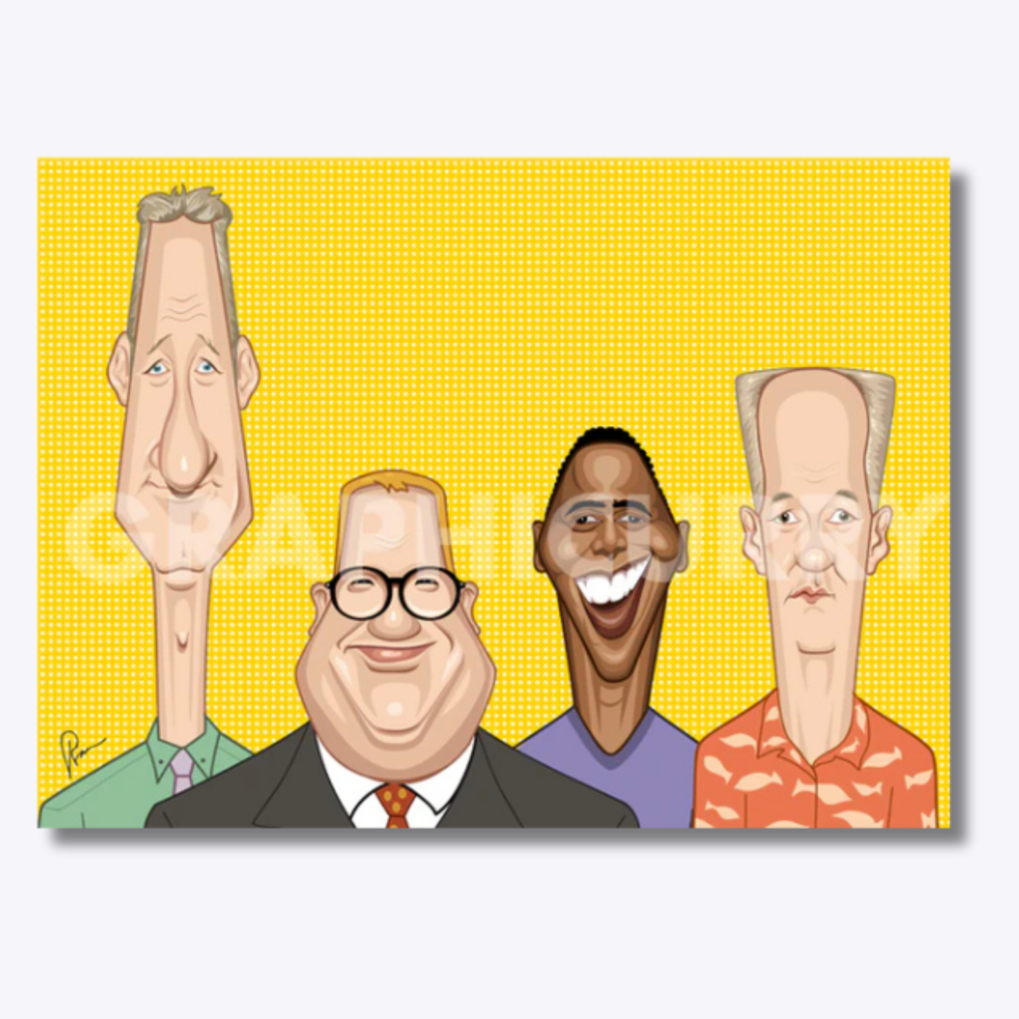 Whose Line Is It Anyway? artwork featuring a lively digital illustration of the iconic improv comedy show, capturing the humor, spontaneity, and energy of its legendary cast.