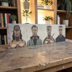 Evolution of Arnold movie wall decor inspired by classic Arnold Schwarzenegger action films