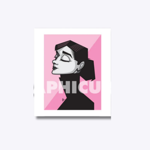 Audrey Hepburn wall art inspired by Breakfast at Tiffany's by Prasad Bhat