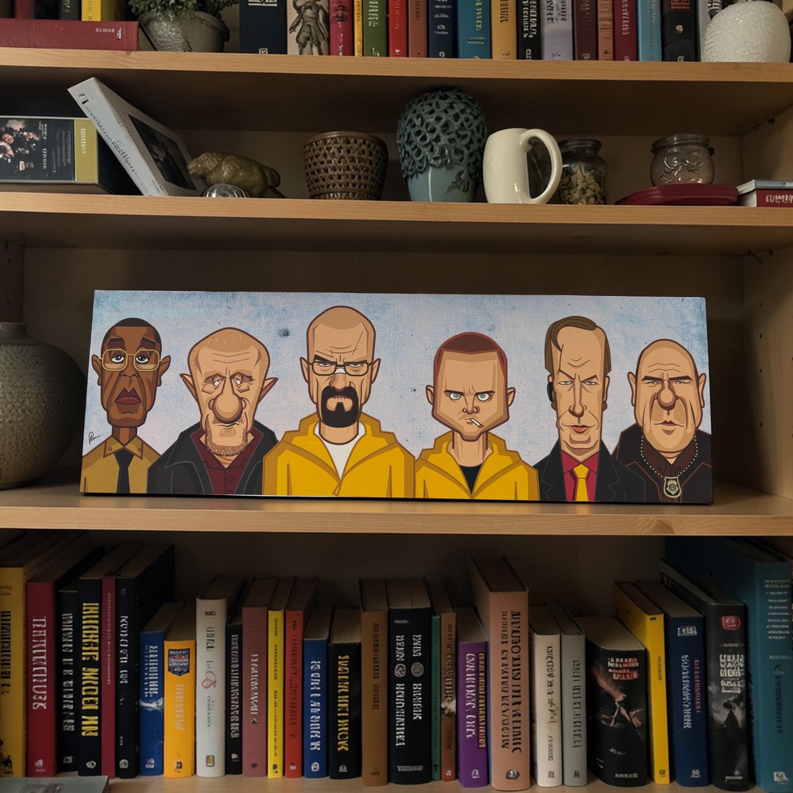 Walter White inspired fan art poster in Graphicurry illustration style
