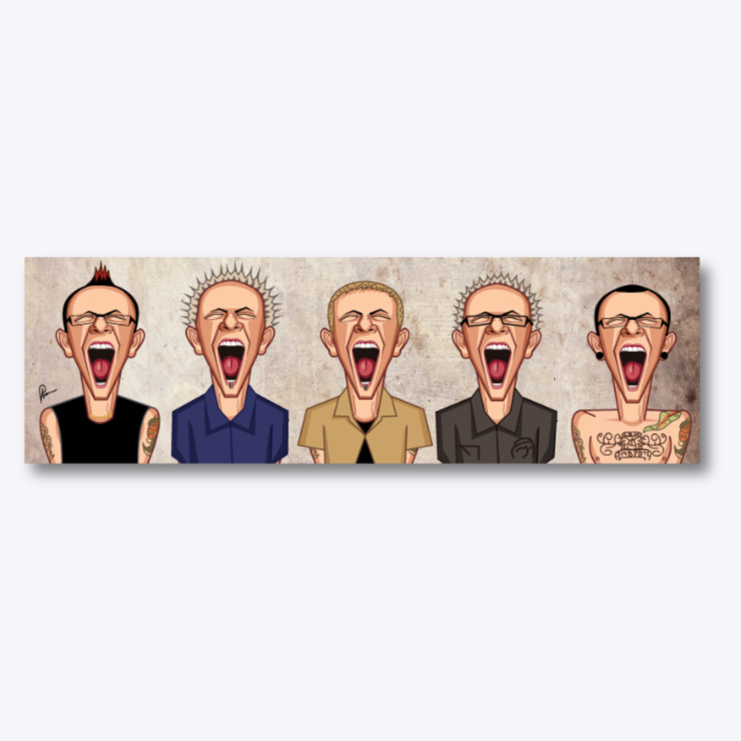 Chester Bennington tribute wall art by Graphicurry