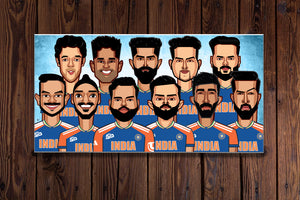 Modern cricket wall art capturing transition in T20 format
