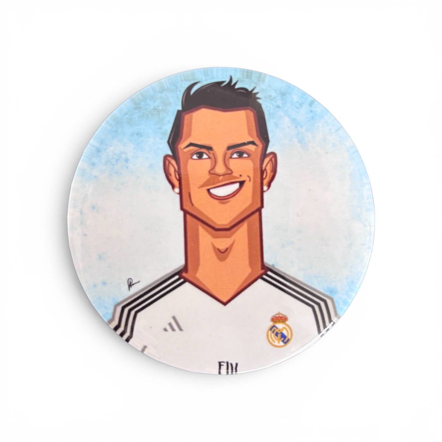 Ronaldo Button Badge | Football Icon Fan Badge | Graphicurry