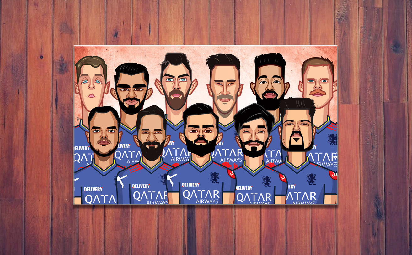 Ee Sala Cup Namde inspired Bengaluru cricket wall art