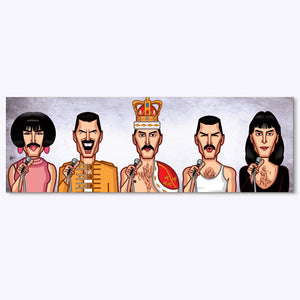 Freddie Mercury tribute wall art laminate by Graphicurry