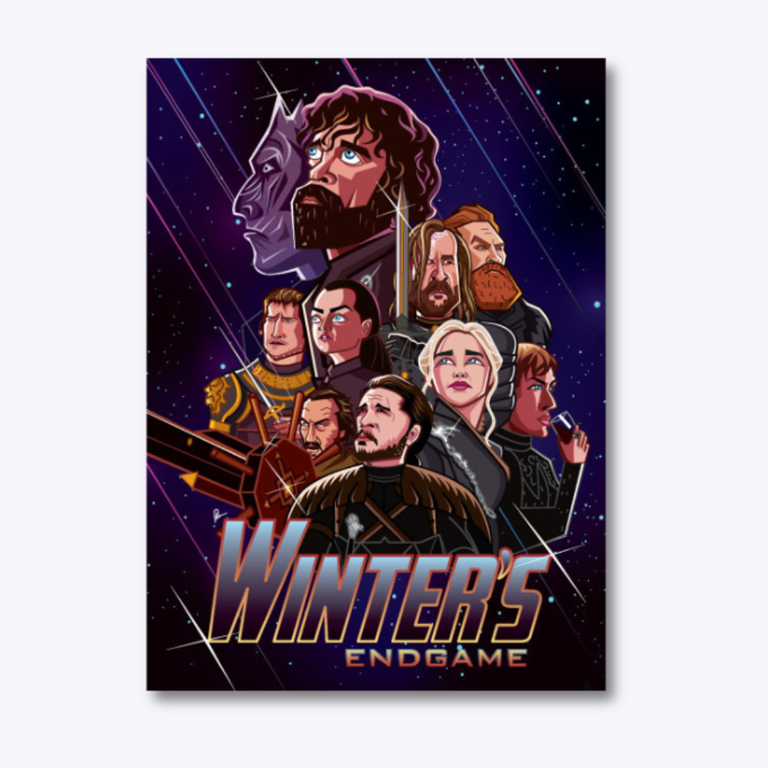 Game of Thrones Winter’s Endgame wall art by Graphicurry