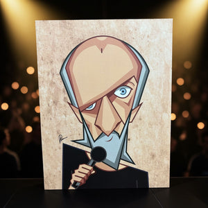 George Carlin portrait wall decor