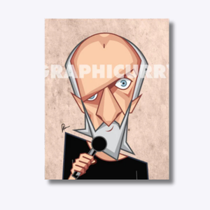 George Carlin tribute wall art by Graphicurry