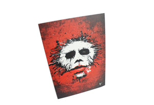 Supervillain wall art featuring The Joker in a striking illustrated tribute
