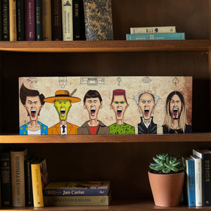 Jim Carrey evolution poster funny comedy artwork