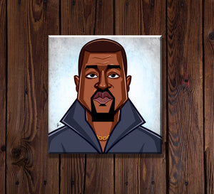 Kanye West hip-hop poster for music lovers and collectors