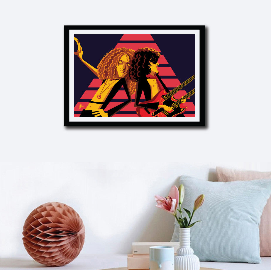 Led Zeppelin tribute poster by artist Prasad Bhat