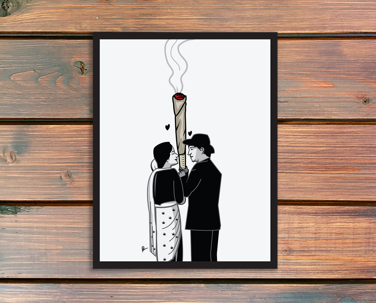 Love @ 420 Indian cinema inspired art print