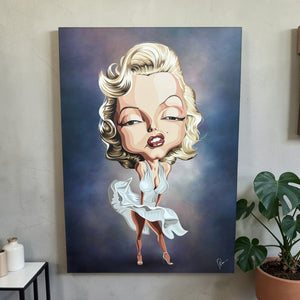 Vintage Hollywood poster of Marilyn Monroe inspired by her timeless beauty and grace.