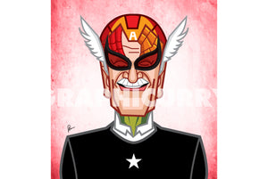 Stan Lee Marvel creator tribute artwork with Graphicurry caricature design