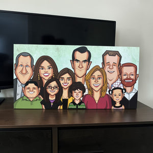 Modern Family family sitcom wall art for living room decoration