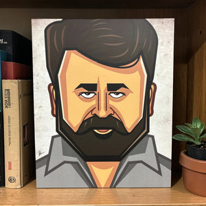 Signed limited edition Mohanlal artwork collectible by Graphicurry