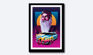 Osho Drive A3 poster tribute artwork