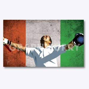 Sachin Tendulkar wall art hand drawn cricket legend illustration