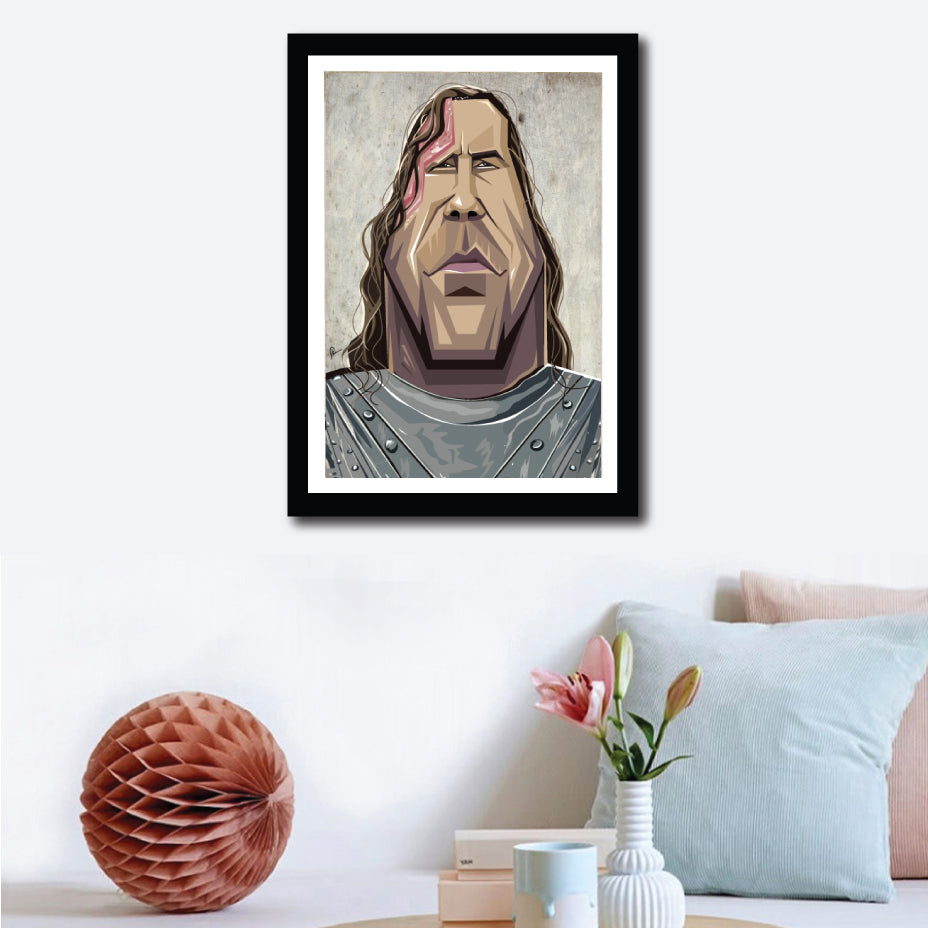 The Hound caricature poster by Graphicurry