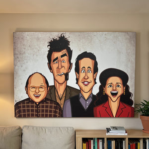 Comedy sitcom wall art inspired by Seinfeld TV series