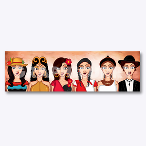 Sridevi tribute wall art caricature by Prasad Bhat