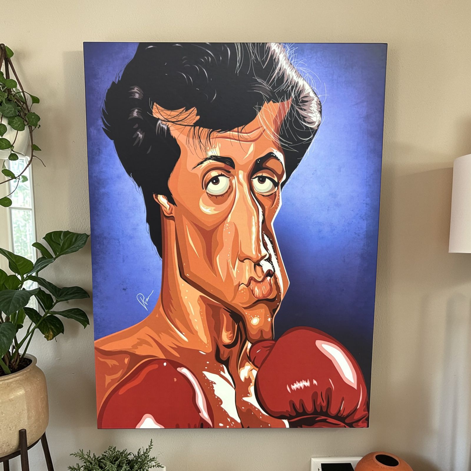 Rocky movie poster wall decor celebrating the legendary underdog champion Rocky Balboa.