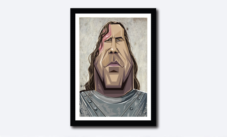 The Hound Game of Thrones A3 poster
