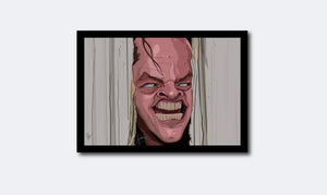 The Shining poster featuring Jack Nicholson as Jack Torrance
