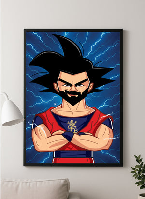 Dragon Kohli large cricket print