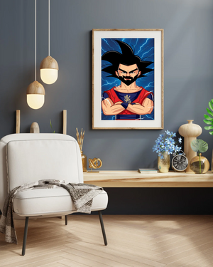 Virat Kohli anime A3 wall art by graphicurry