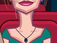 Visual of La La Land Poster by Prasad Bhat. Close of lead actress's torso in Vector Caricature Illustration.