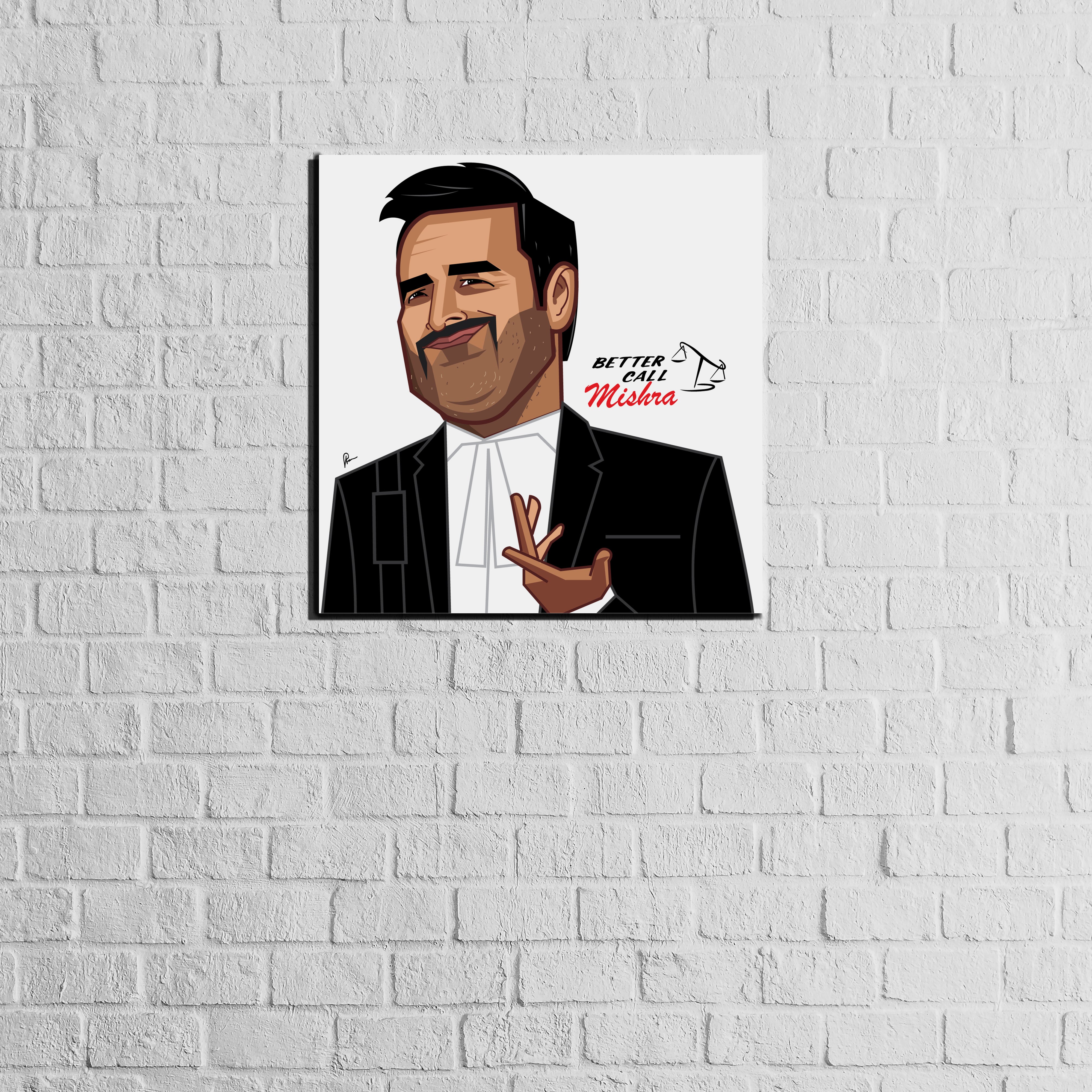 Better Call Mishra Wall Art
