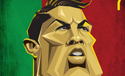 Ronaldo Wall Art by Graphicurry