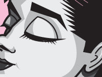 Audrey Hepburn caricature by artist Prasad Bhat.