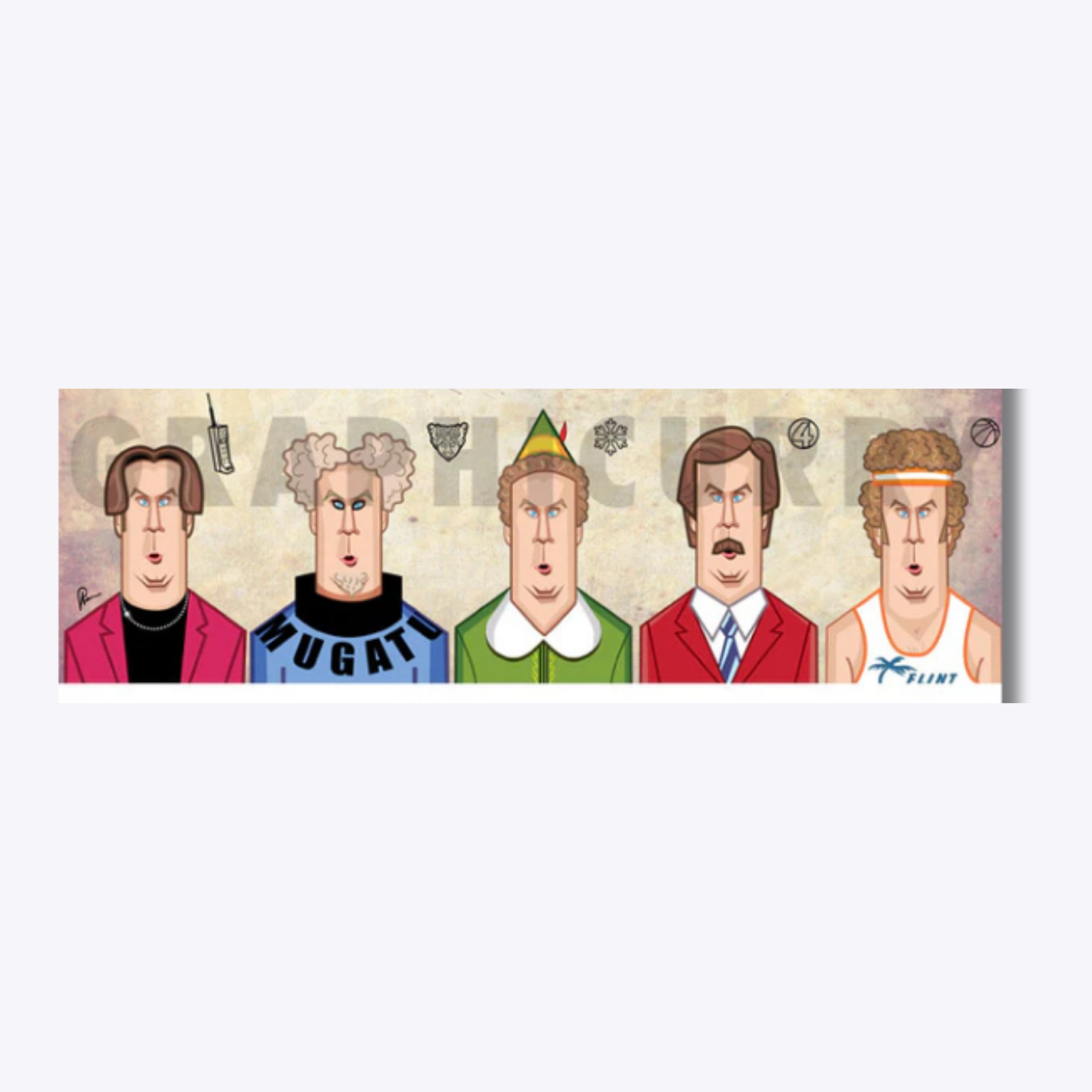 A fun and energetic tribute to Will Ferrell, capturing his comedic brilliance