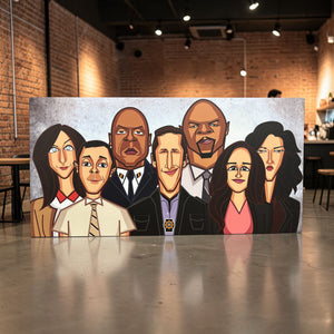 High-quality laminate finish Brooklyn 99 artwork