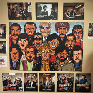 Iconic Bollywood antagonist artwork for home wall decor