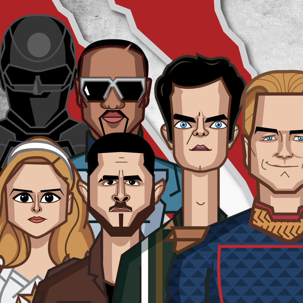 The Boys fan art wall decor pop culture illustration for modern interiors