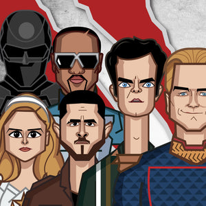 The Boys fan art wall decor pop culture illustration for modern interiors