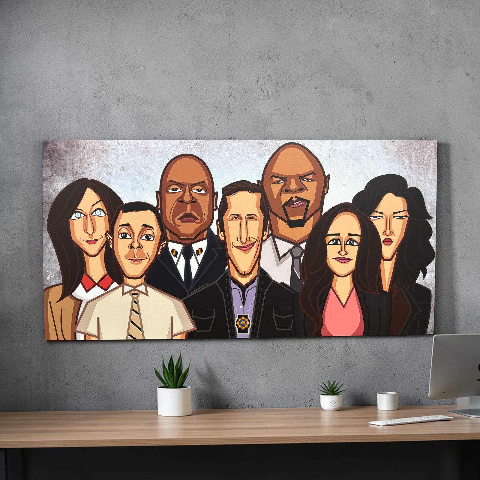 Detectives from 99 Wall Art Laminate