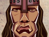 Arnold Schwarzenegger action hero wall art for movie fans and collectors