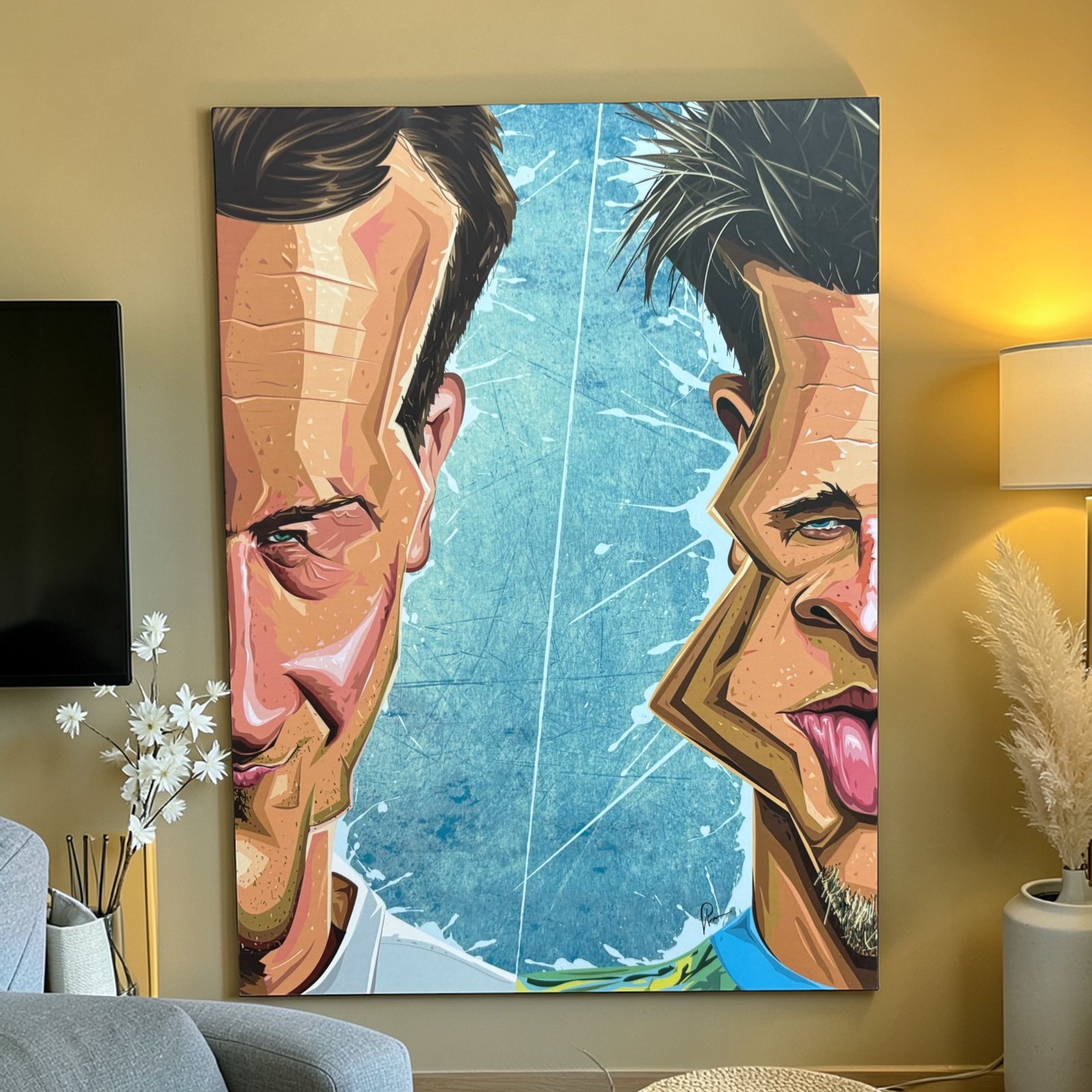 Fight Club movie wall decor for fans and collectors.