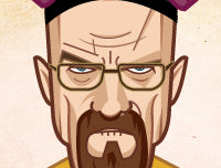 Walter White Breaking Bad character tribute art
