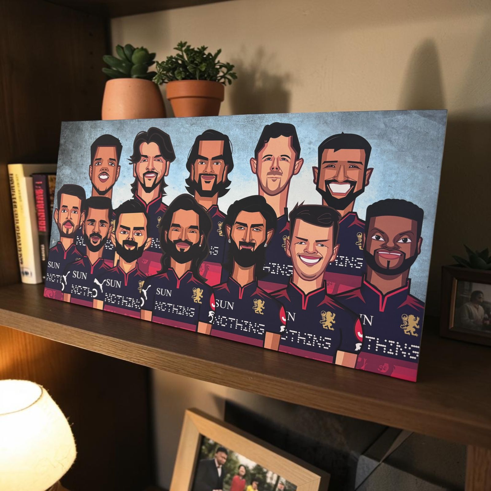 Royal Challengers Bengaluru 2026 champions tribute wall art limited to 50 signed pieces