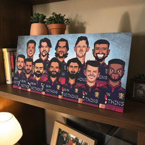 Royal Challengers Bengaluru 2026 champions tribute wall art limited to 50 signed pieces