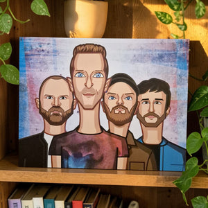 Graphicurry Coldplay tribute art for home and studio decor